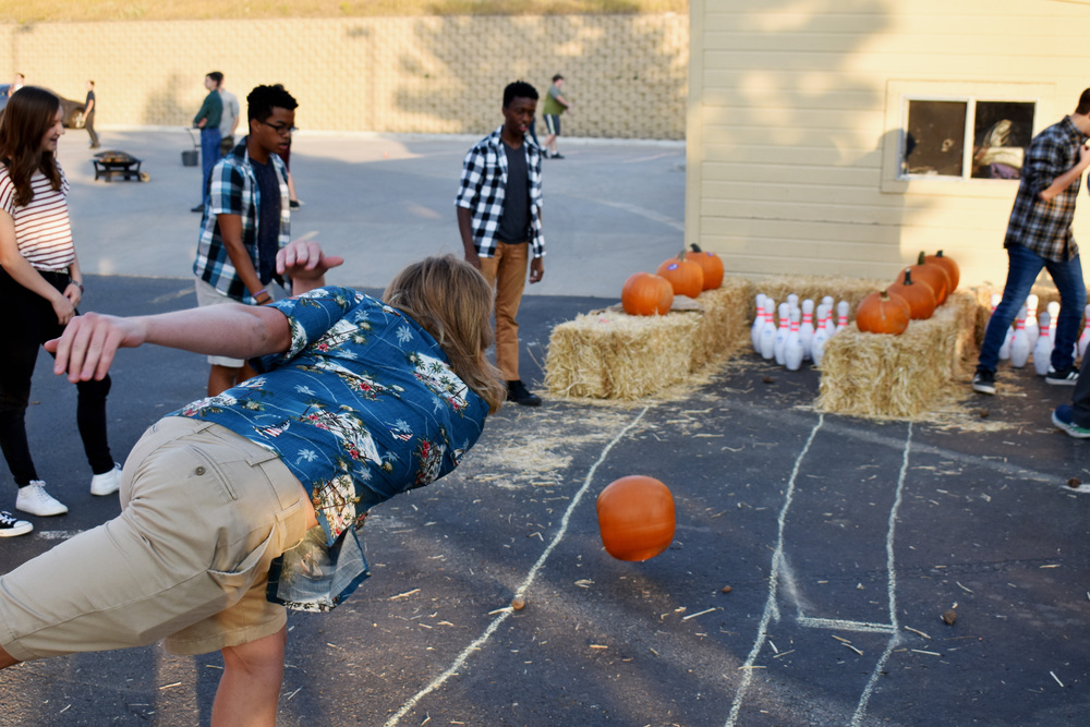 pumpkin bowling